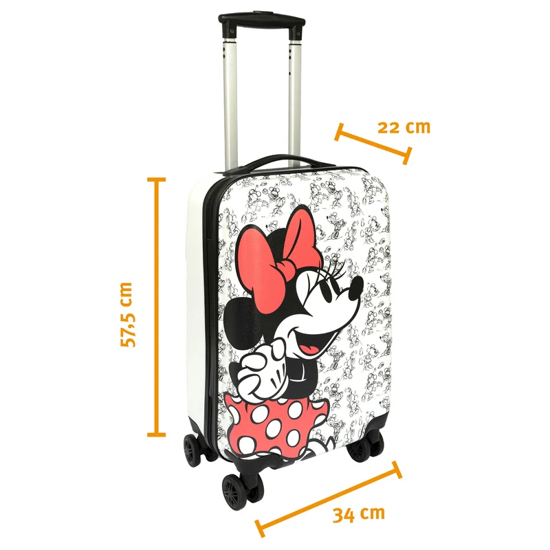 Undercover Minnie Mouse - 4-Rollen-Trolley 57 cm (Minnie Mouse)