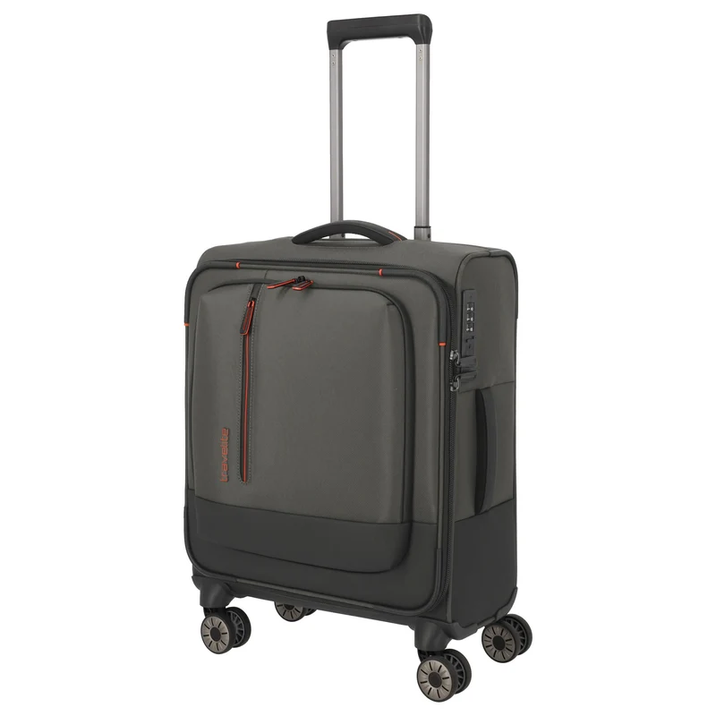 Travelite Crosslite - 4-Rollen-Kabinentrolley S 55 cm (oliv)
