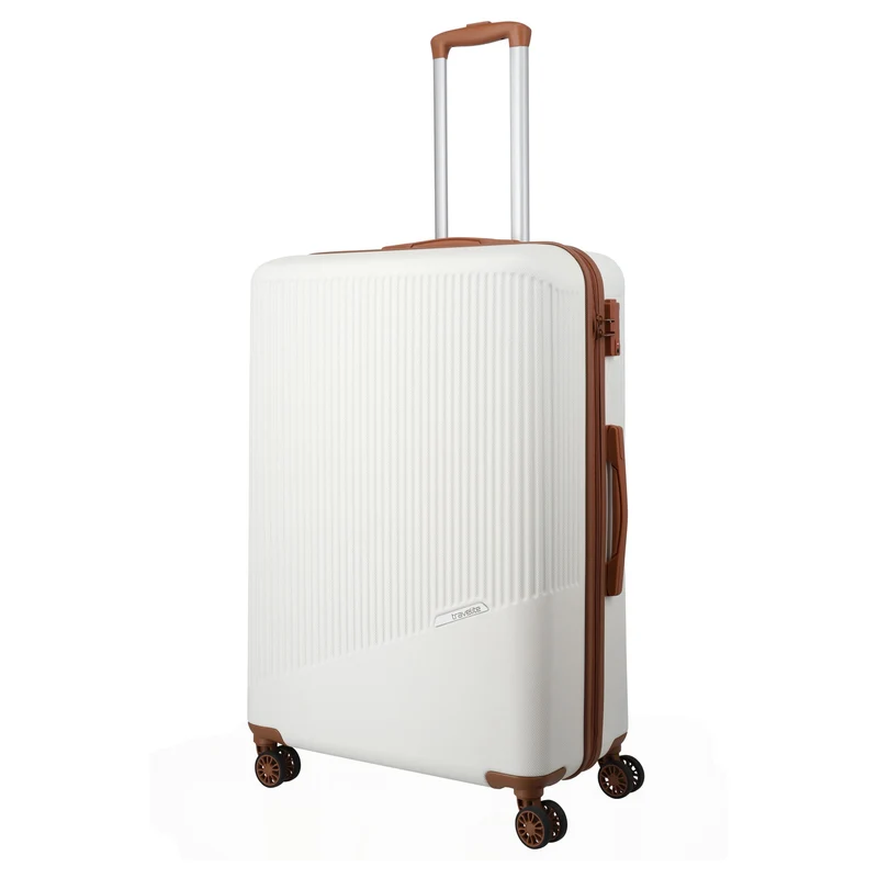 Travelite Bali - 4-Rollen-Trolley L 77 cm (weiß/cognac)
