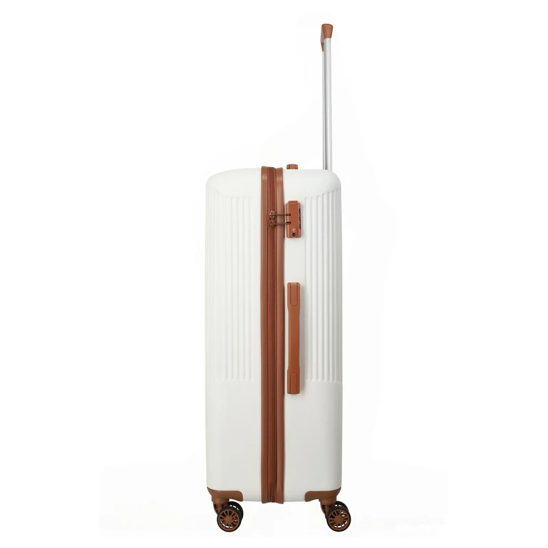Travelite Bali - 4-Rollen-Trolley L 77 cm (weiß/cognac)