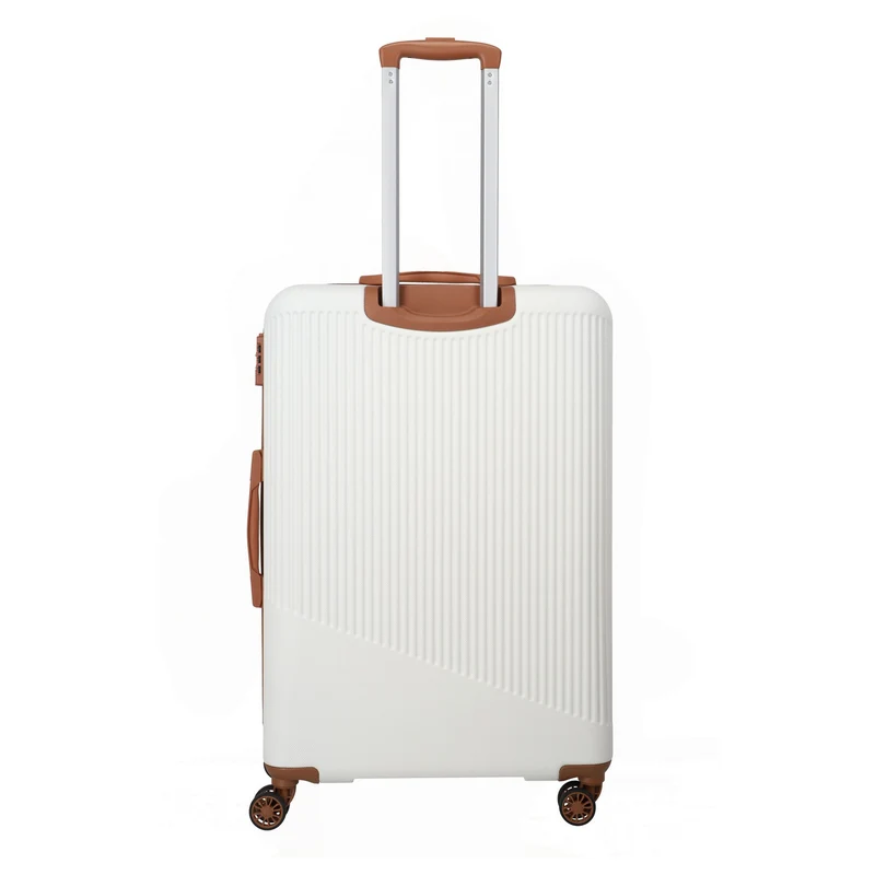Travelite Bali - 4-Rollen-Trolley L 77 cm (weiß/cognac)