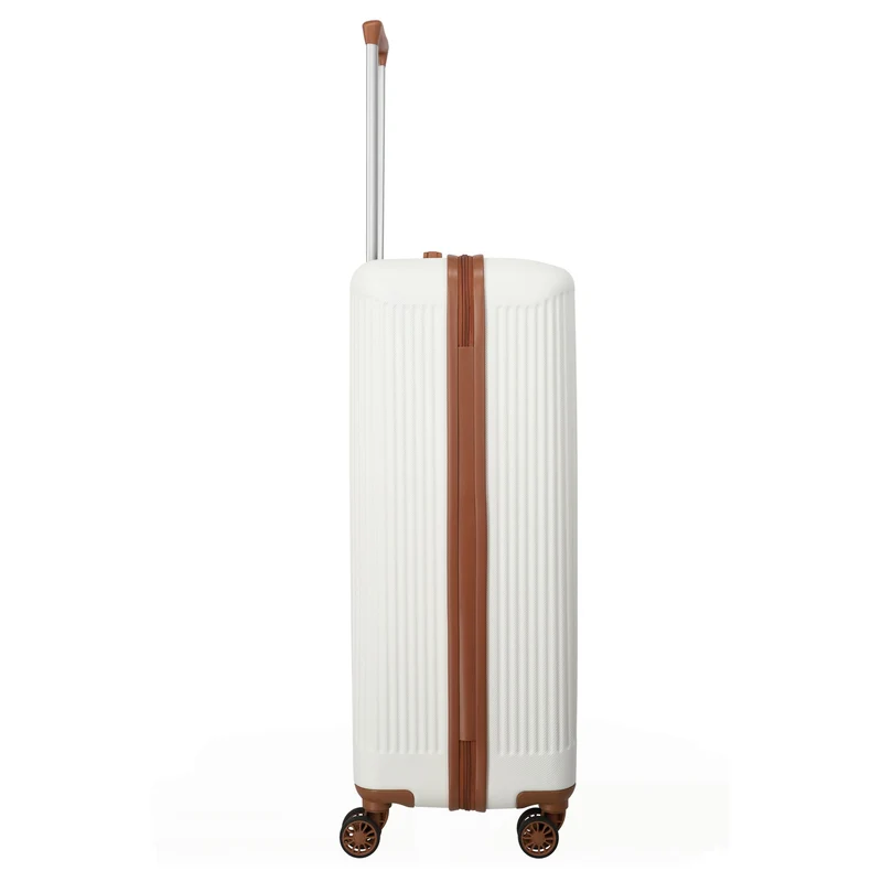 Travelite Bali - 4-Rollen-Trolley L 77 cm (weiß/cognac)