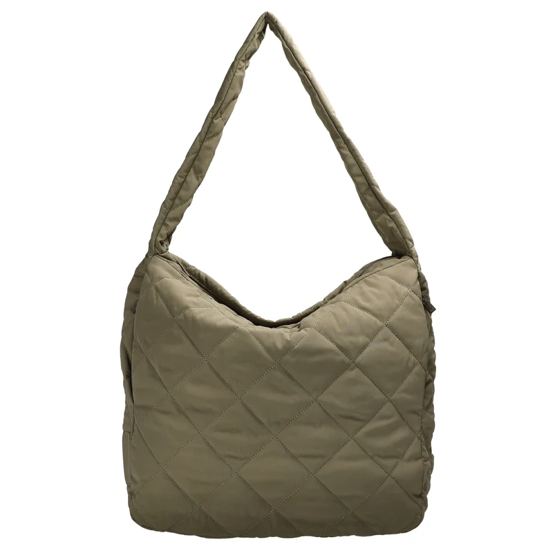 Seidenfelt Hetta Maxi Hobo - Schultertasche 42 cm (greige khaki)