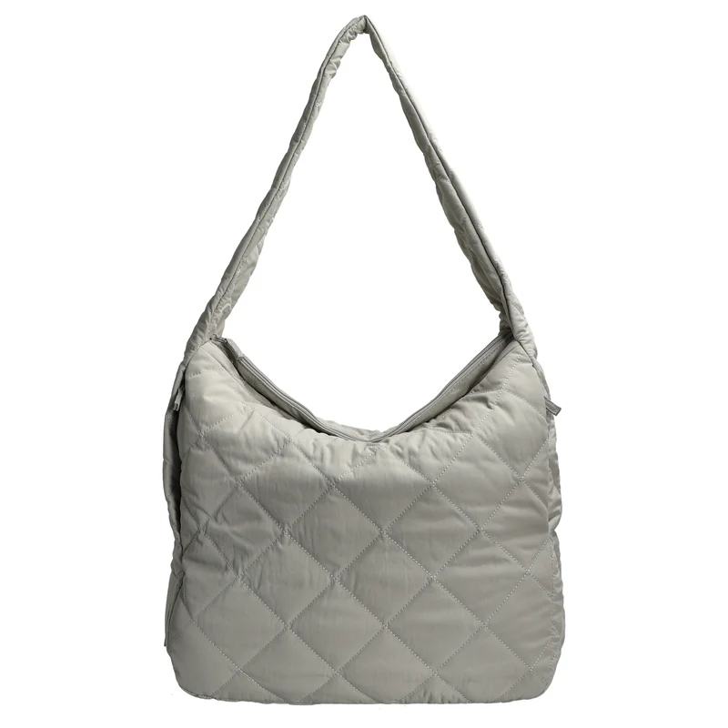 Seidenfelt Hetta Maxi Hobo - Schultertasche 42 cm (cool grey)