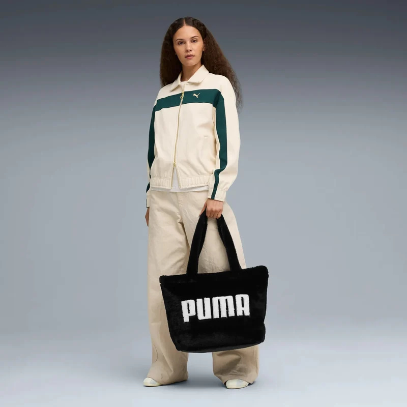 Puma Up Faux Fur - Shopper 38 cm (black)
