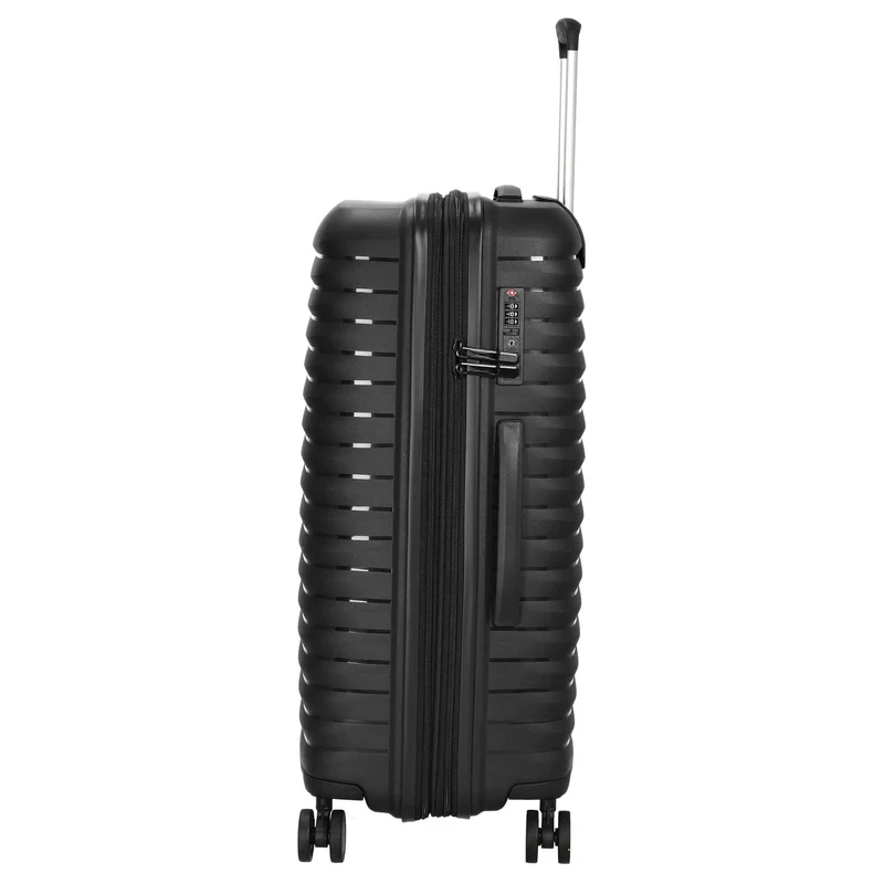 D&N Travel Line 4500+ - 4-Rollen-Trolley M 65 cm erw. (black)