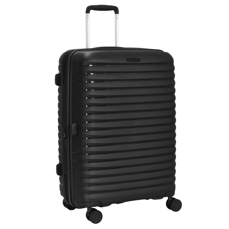 D&N Travel Line 4500+ - 4-Rollen-Trolley M 65 cm erw. (black)