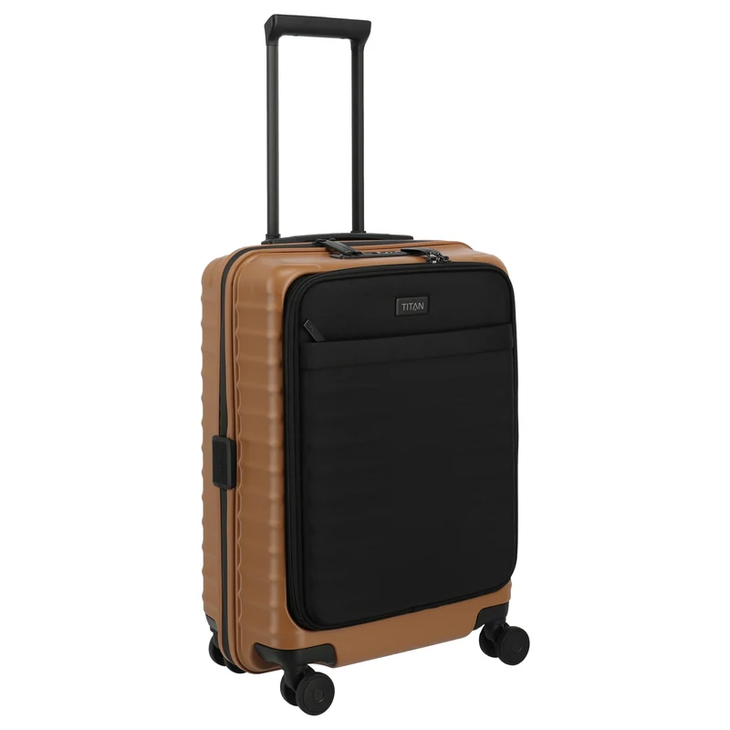 TITAN UPGRADE - 4-Rollen-Kabinentrolley S 55/23 cm mit Vortasche (canyon bronze)