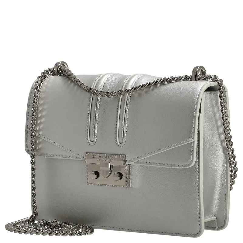 Seidenfelt Roros - Schultertasche 21 cm (silver)