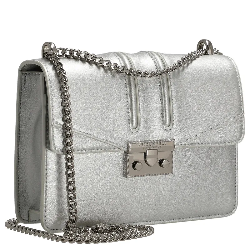Seidenfelt Roros - Schultertasche 21 cm (silver)