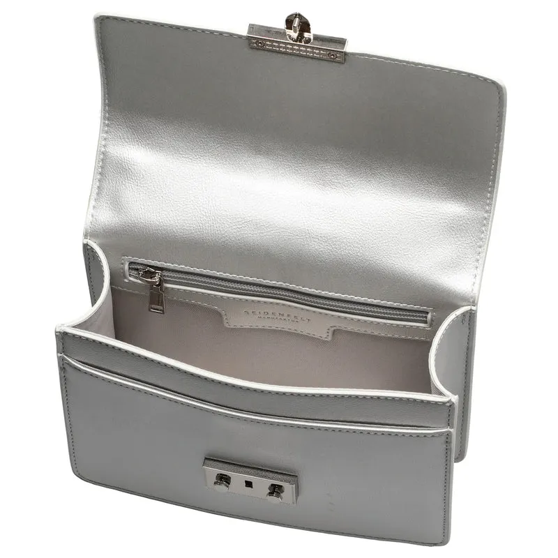 Seidenfelt Roros - Schultertasche 21 cm (silver)