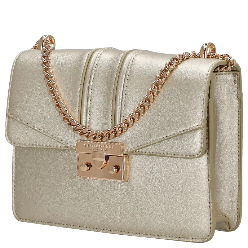 Seidenfelt Roros - Schultertasche 21 cm (gold)