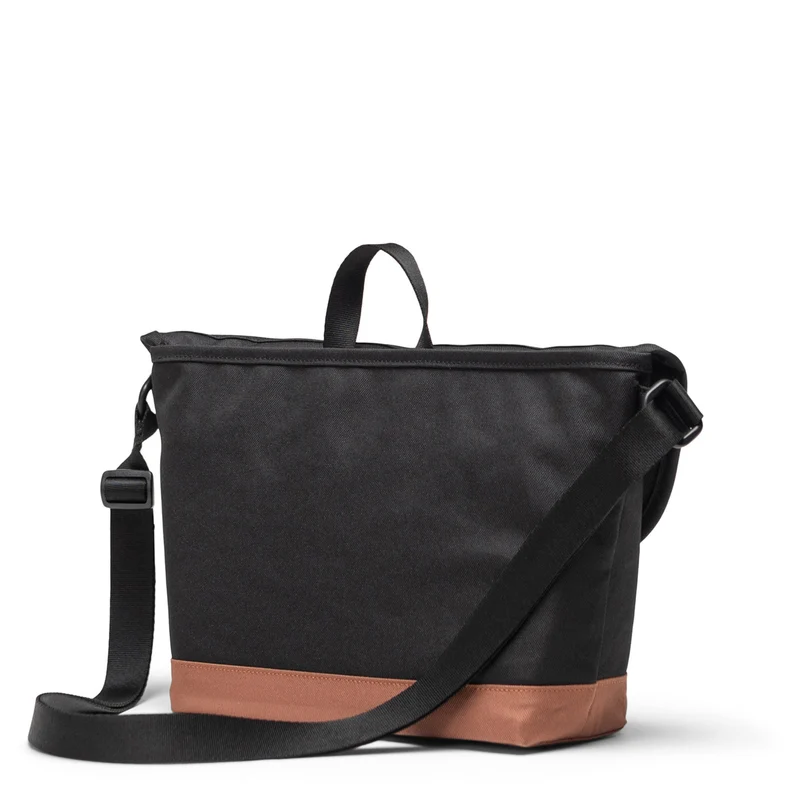 Herschel Cove Messenger - Umhängetasche S 36 cm (black/saddle brown)