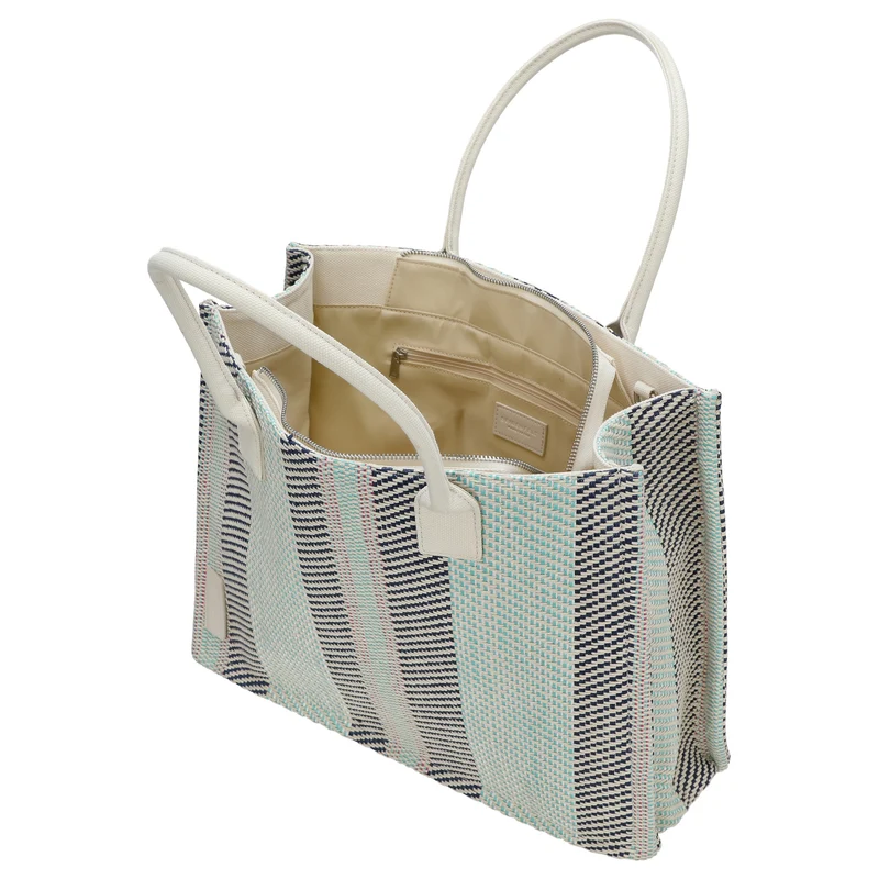 Seidenfelt Hulu - Shopper 40 cm (aqua mix)
