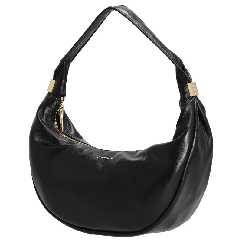 Calvin Klein Pinched Soft Crescent - Schultertasche L 35 cm (schwarz)