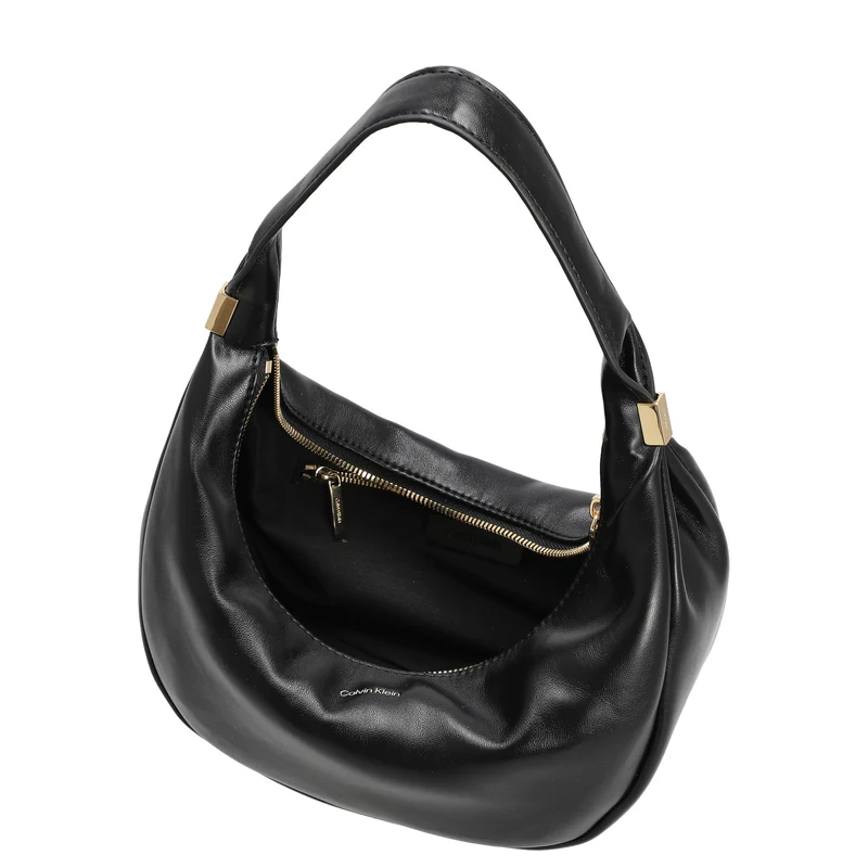 Calvin Klein Pinched Soft Crescent - Schultertasche L 35 cm (schwarz)