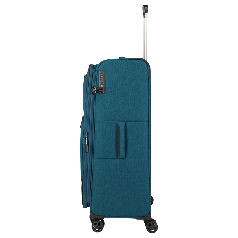 Travelite Kick Off - 4-Rollen-Trolley L 78 cm erw. (petrol)