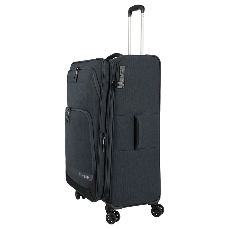 Travelite Kick Off - 4-Rollen-Trolley L 78 cm erw. (d'anthracite)