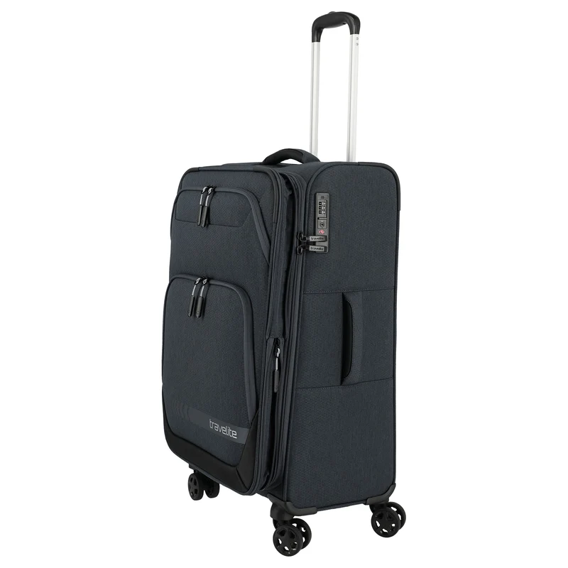 Travelite Kick Off - 4-Rollen-Trolley M 67 cm erw. (d'anthracite)