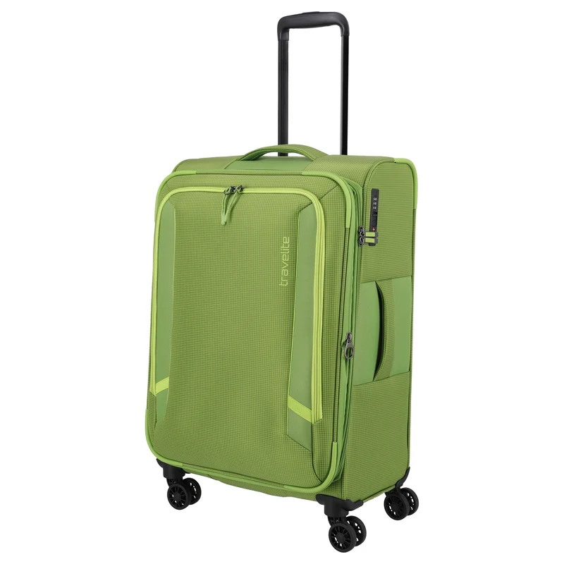 Travelite Corsiica - 4-Rollen-Trolley Set 4tlg. erw. (fresh green)