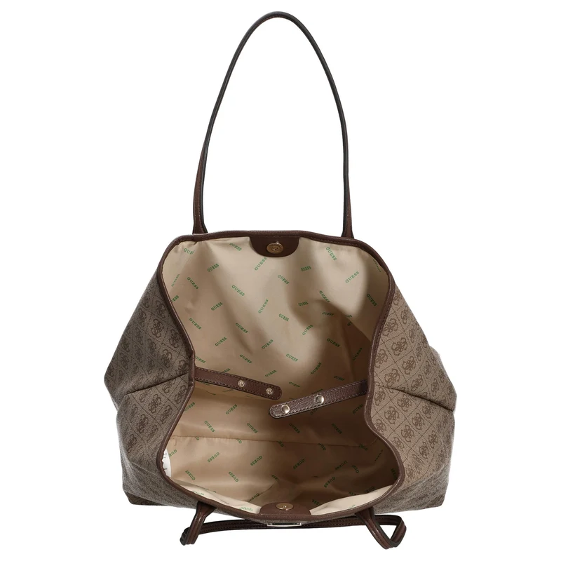 Guess Eco Victtoria - Shopper 2in1 L 40 cm (latte logo/brown)