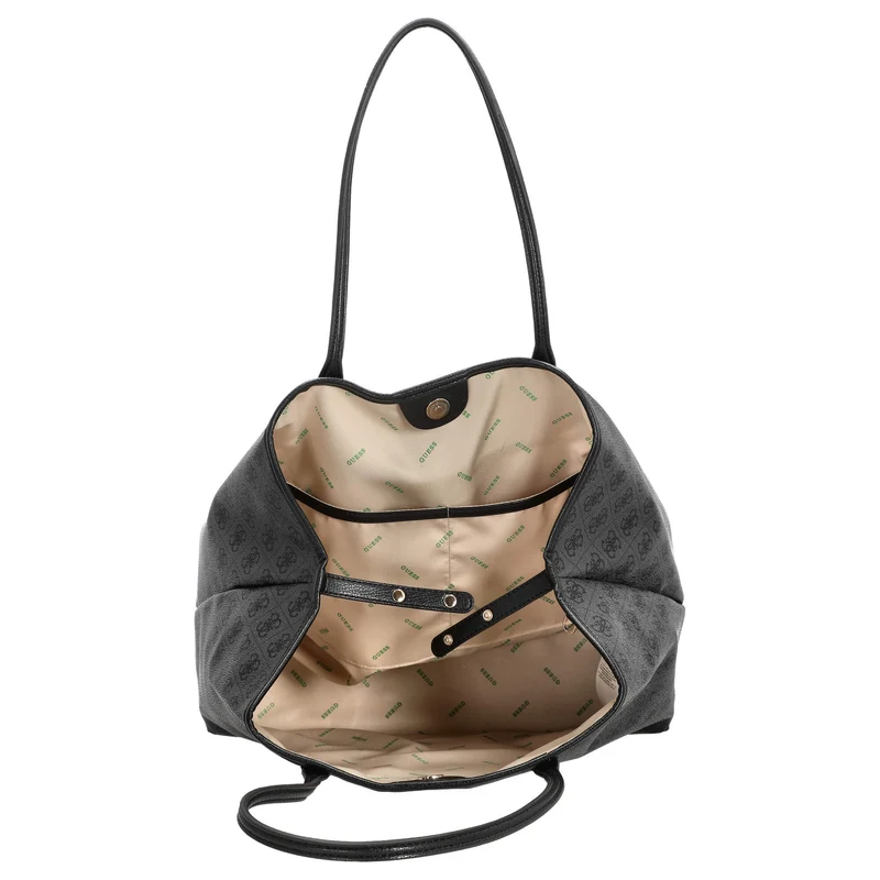 Guess Eco Victtoria - Shopper 2in1 L 40 cm (coal logo)
