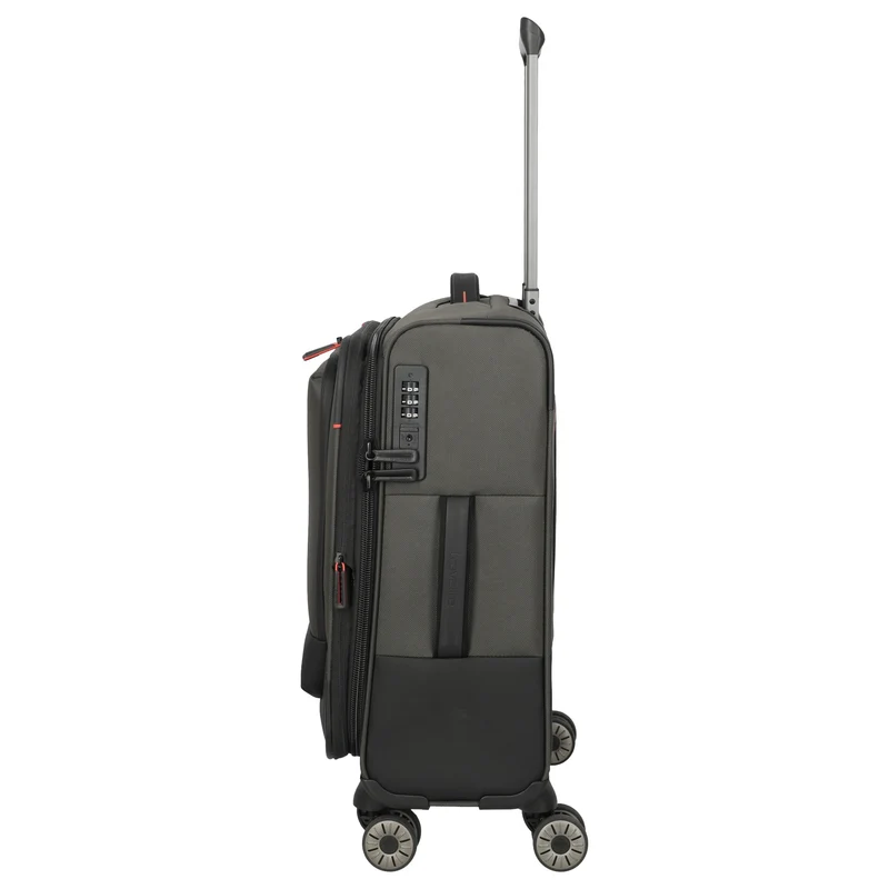 Travelite Crosslite - 4-Rollen-Kabinentrolley S 55 cm erw. (oliv)