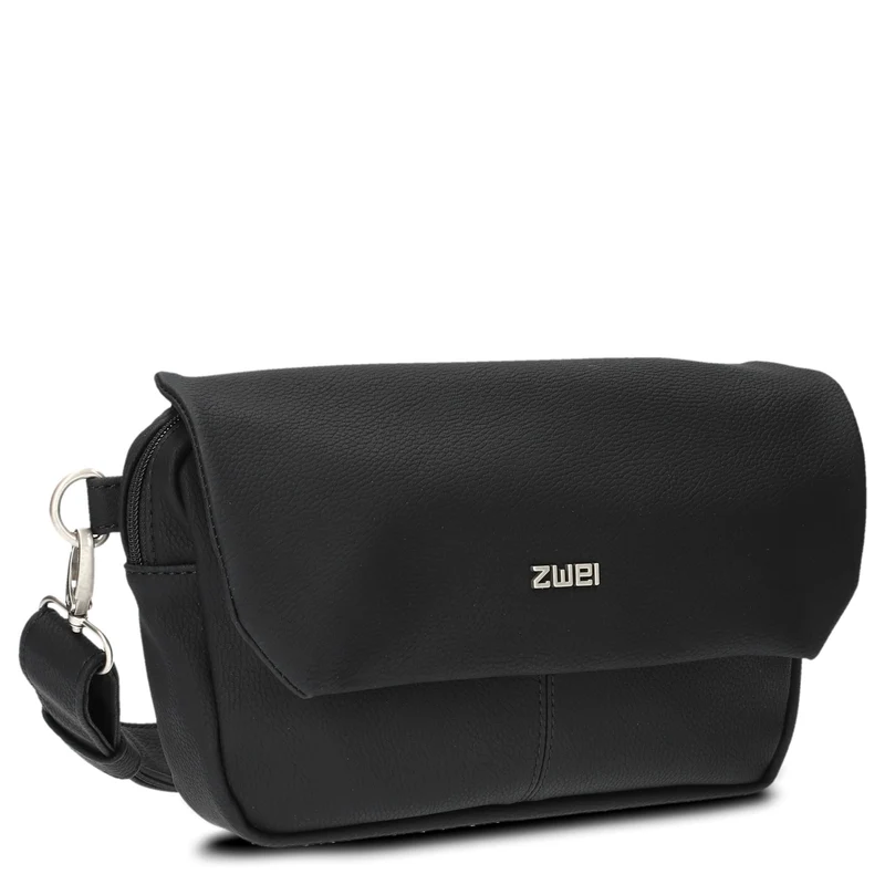 zwei Mademoiselle MH40 - Umhängetasche/Gürteltasche 25 cm (nubuk-black)