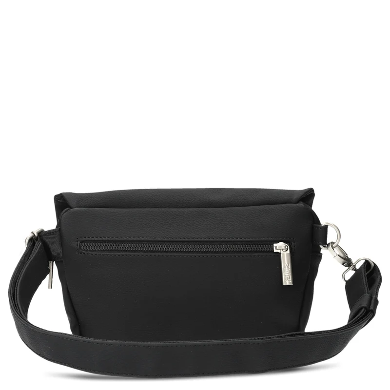 zwei Mademoiselle MH40 - Umhängetasche/Gürteltasche 25 cm (nubuk-black)