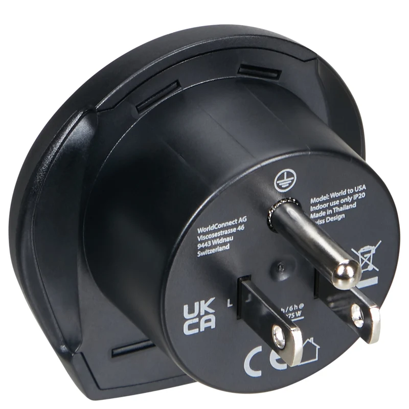 Samsonite World to USA Adaptor - Reiseadapter (black)