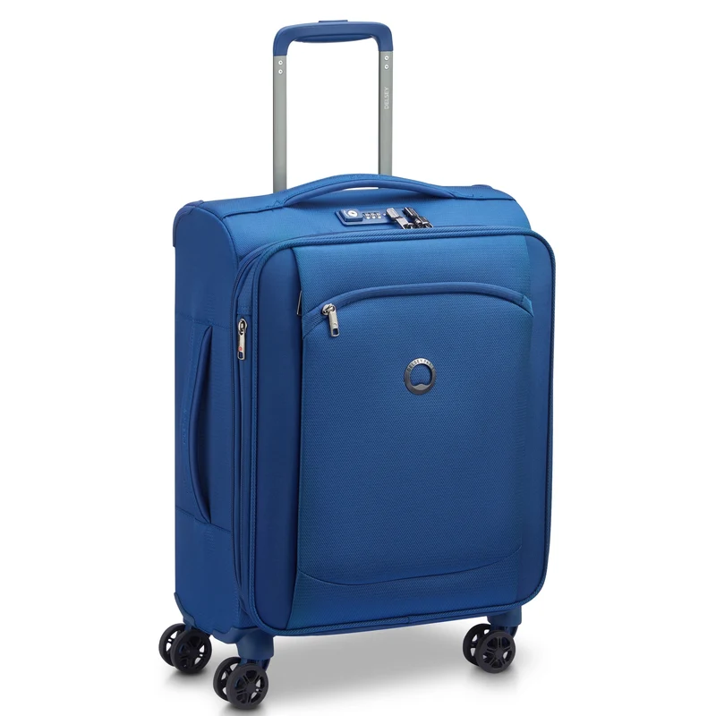 Delsey Paris Montmartre Air 2.0 - 4-Rollen-Kabinentrolley Slim Line S 55 cm (Farbe: blau)