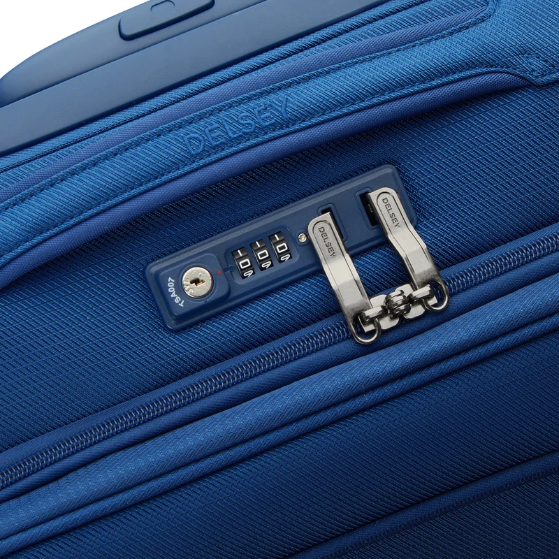 Delsey Paris Montmartre Air 2.0 - 4-Rollen-Kabinentrolley Slim Line S 55 cm (Farbe: blau)