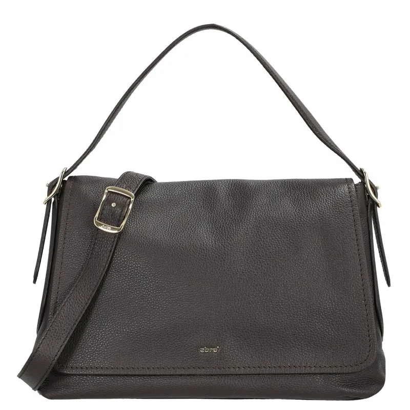 abro Carina - Schultertasche 26 cm (dark brown)