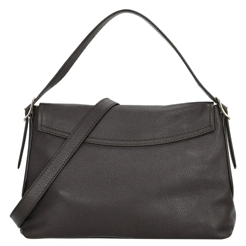 abro Carina - Schultertasche 26 cm (dark brown)