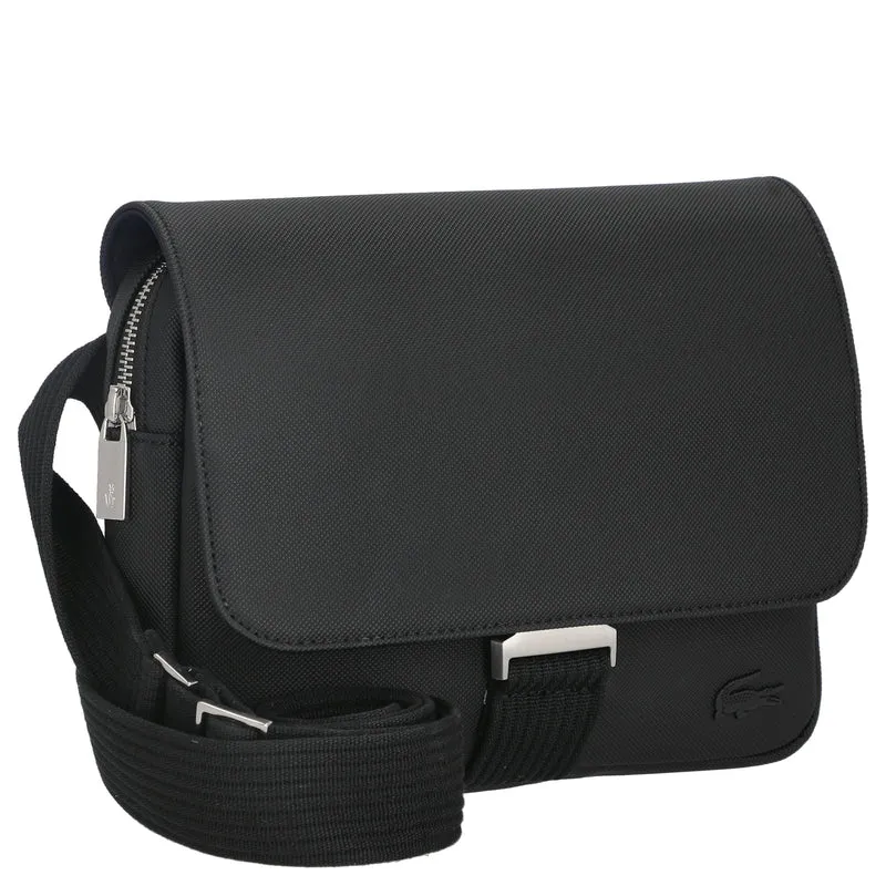 Lacoste Men's Classic Messenger - Umhängetasche 25 cm (black)