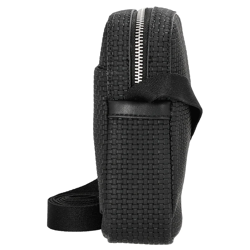 Calvin Klein Embossed Wovan - Umhängetasche 17 cm (black)