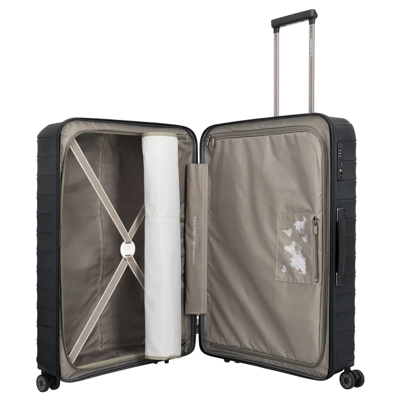 Travelite Mooby - 4-Rollen-Trolley Set L/M/S 3tlg. erw. (black)