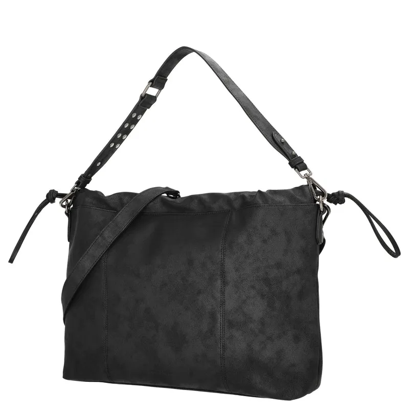 FREDsBRUDER Rebel At Heart Squeezy Hobo - Schultertasche 49 cm (black)