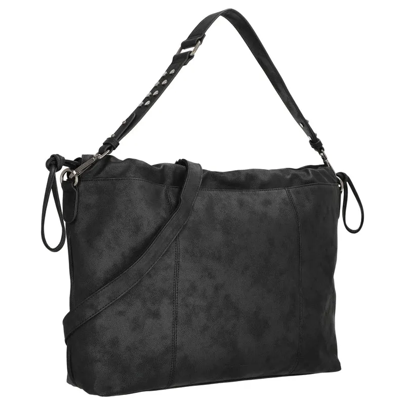 FREDsBRUDER Rebel At Heart Squeezy Hobo - Schultertasche 49 cm (black)