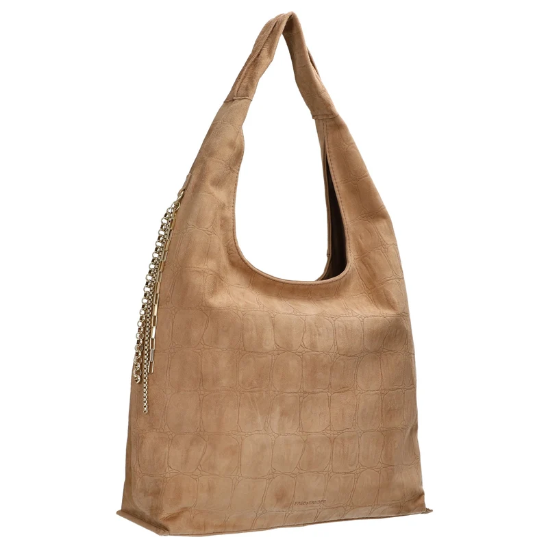 FREDsBRUDER Velvet Wild Hobo - Schultertasche 39 cm (camel)