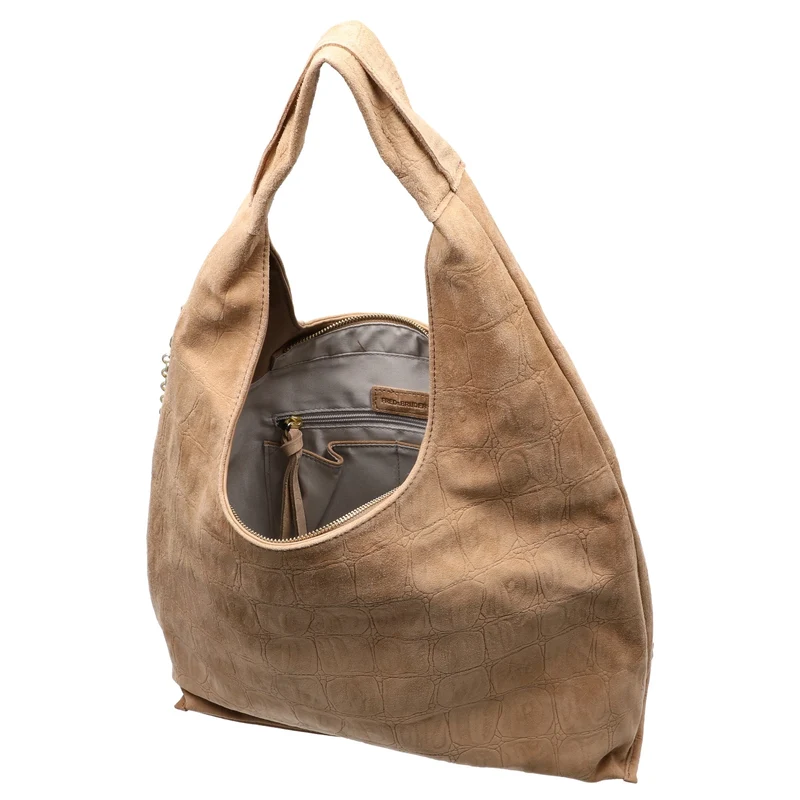 FREDsBRUDER Velvet Wild Hobo - Schultertasche 39 cm (camel)
