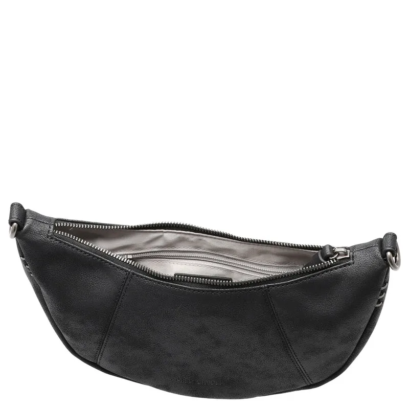 FREDsBRUDER Rebel At Heart Halfmoon Bag - Umhängetasche 30 cm (black)