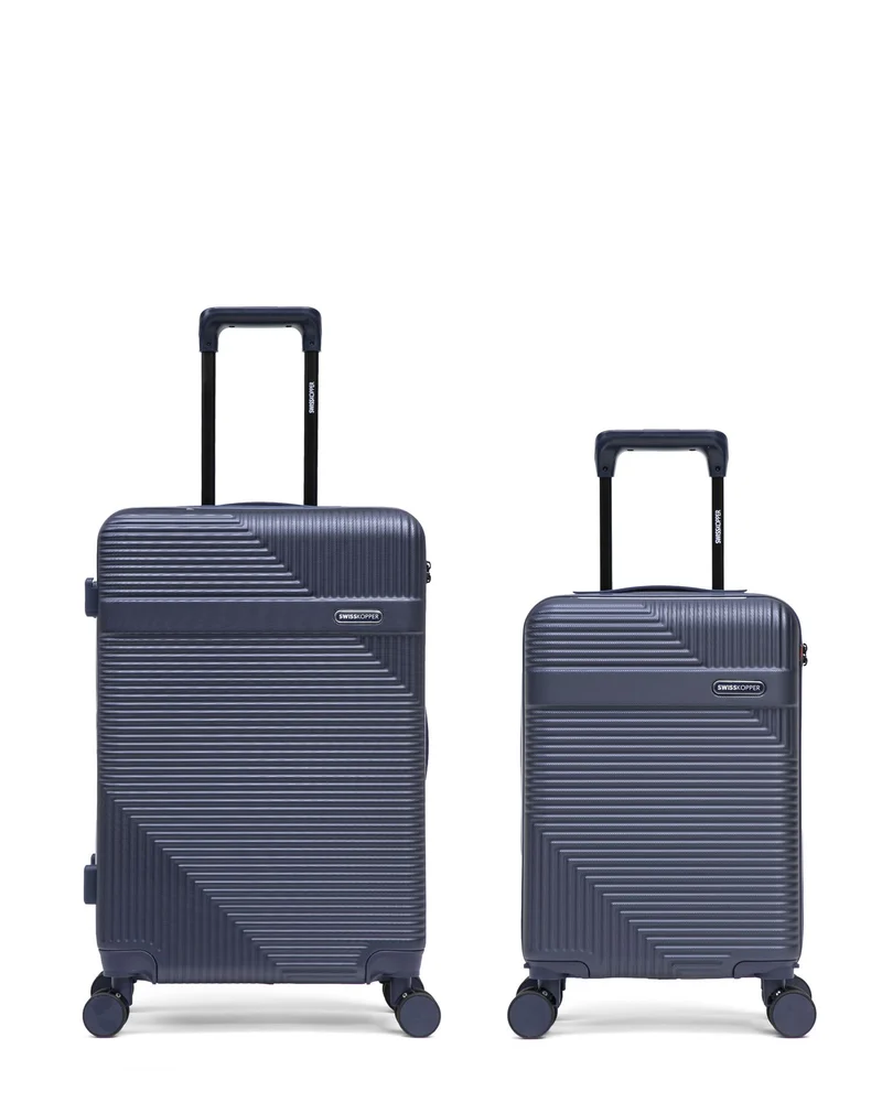 2er-Pack Hartschalenkoffer: Mittelgroßer Koffer und Handgepäck XS WOHLEN