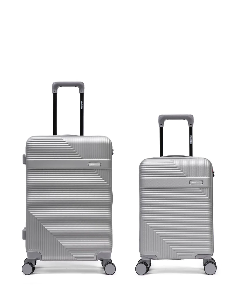 2er-Pack Hartschalenkoffer: Mittelgroßer Koffer und Handgepäck XS WOHLEN