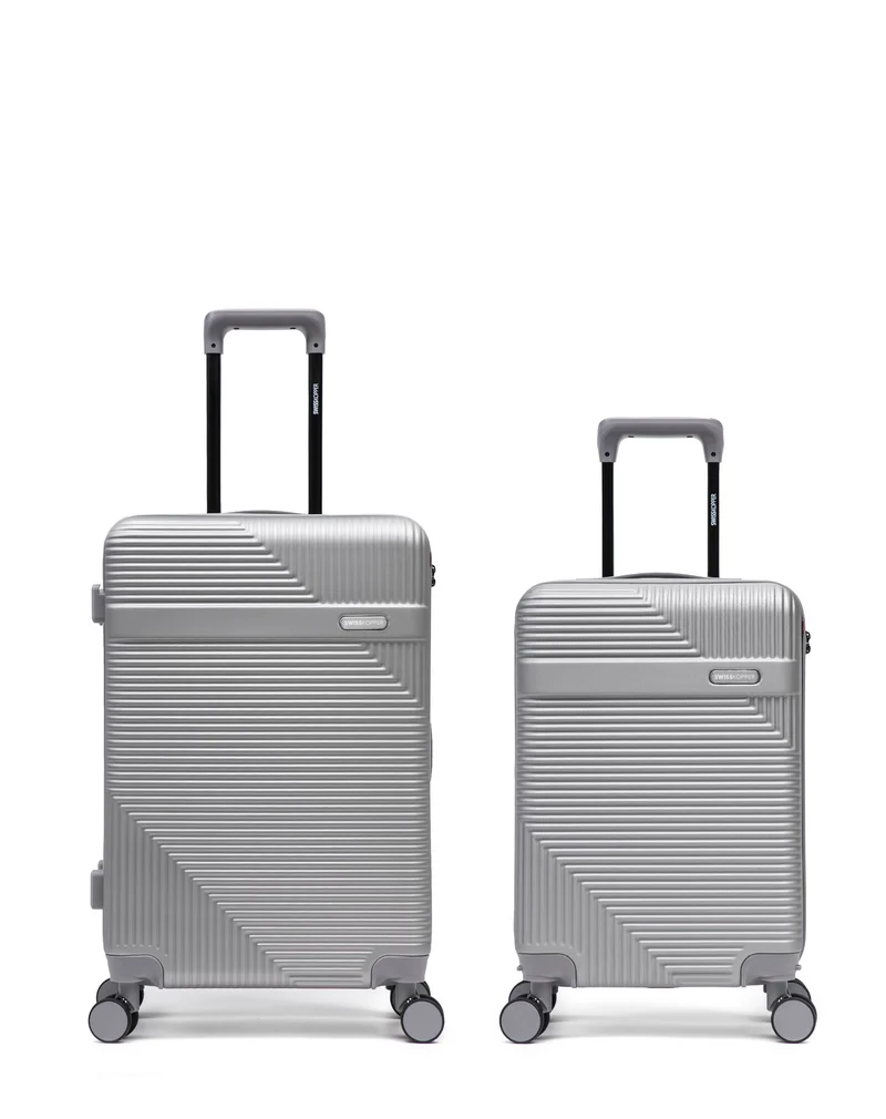 2er-Pack Hartschalenkoffer: Mittelgroßer Koffer und Handgepäck WOHLEN