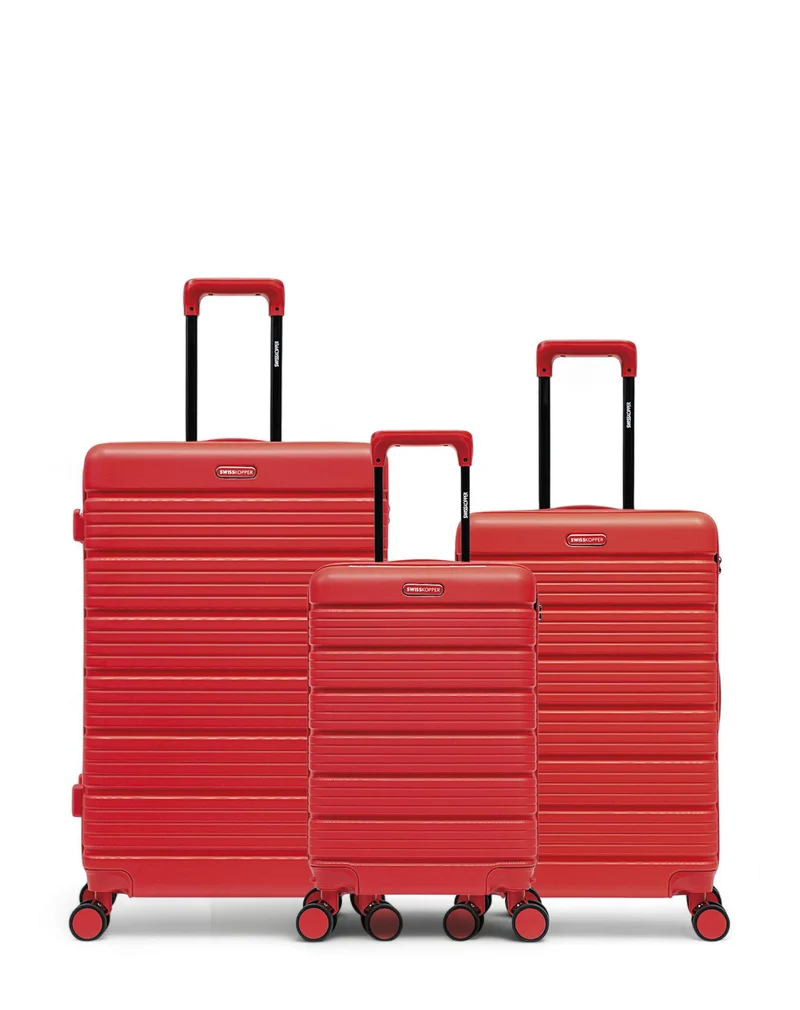 3er-Pack Hartschalenkoffer: Großer Koffer, mittelgroßer Koffer und Handgepäck LUGANO