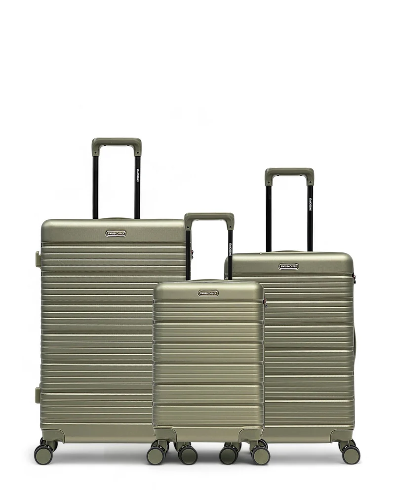 3er-Pack Hartschalenkoffer: Großer Koffer, mittelgroßer Koffer und Handgepäck LUGANO