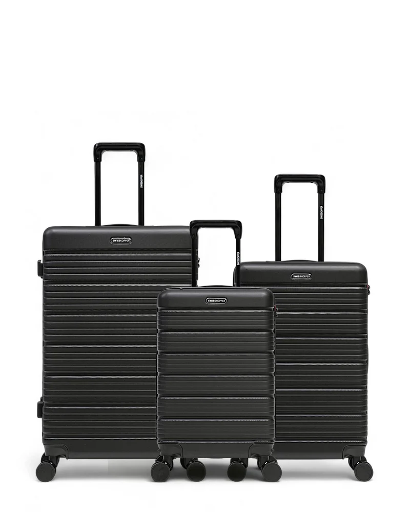 3er-Pack Hartschalenkoffer: Großer Koffer, mittelgroßer Koffer und Handgepäck LUGANO