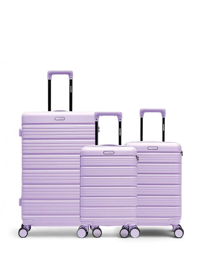 3er-Pack Hartschalenkoffer: Großer Koffer, Handgepäck und Handgepäck XS LUGANO