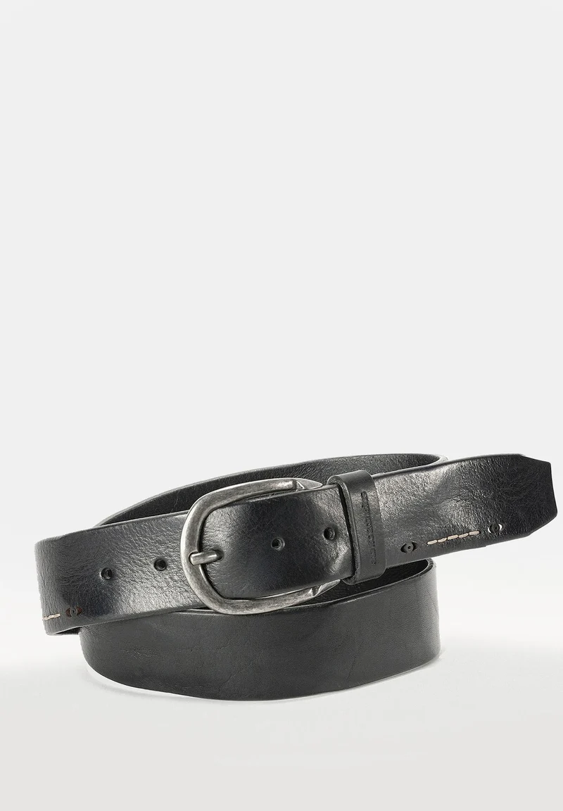 Aunts & Uncles gentle fella Herrengürtel Rindleder BK black 105cm